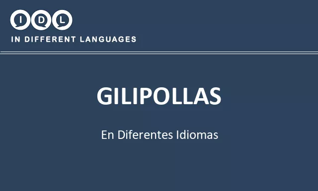 Gilipollas en diferentes idiomas - Imagen
