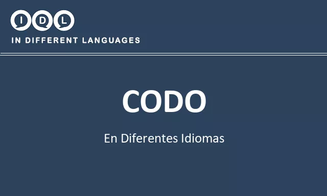 Codo en diferentes idiomas - Imagen
