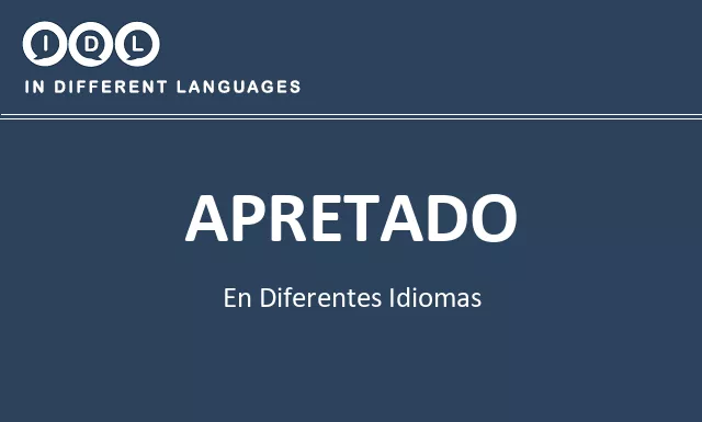 Apretado en diferentes idiomas - Imagen