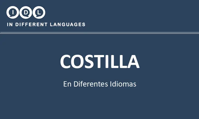 Costilla en diferentes idiomas - Imagen