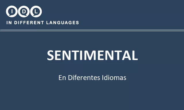 Sentimental en diferentes idiomas - Imagen