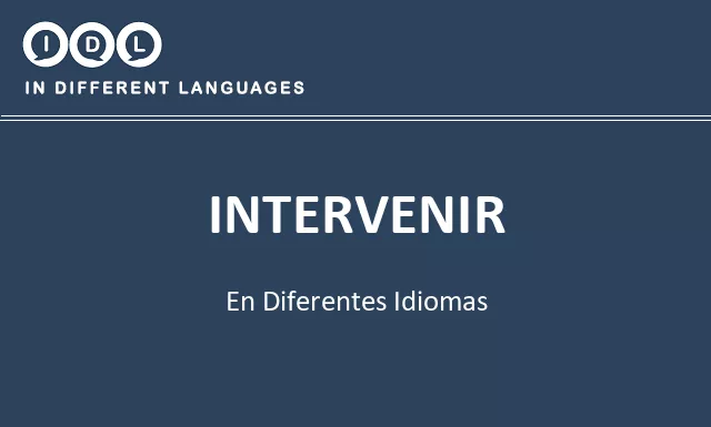 Intervenir en diferentes idiomas - Imagen