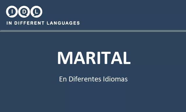 Marital en diferentes idiomas - Imagen