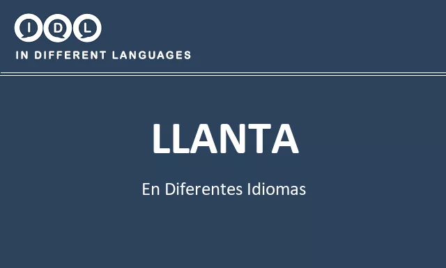 Llanta en diferentes idiomas - Imagen