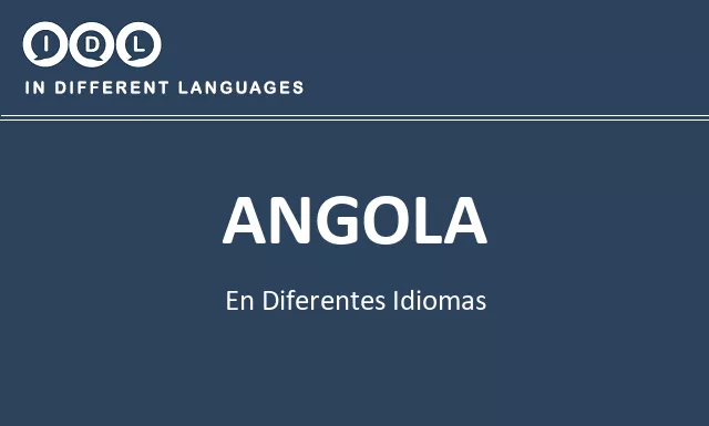 Angola en diferentes idiomas - Imagen