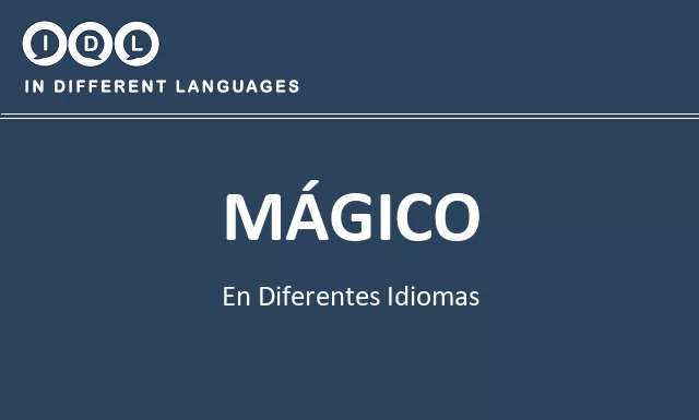 Mágico en diferentes idiomas - Imagen
