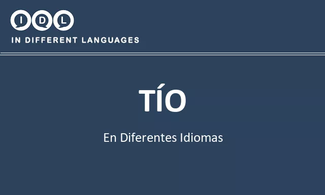 Tío en diferentes idiomas - Imagen