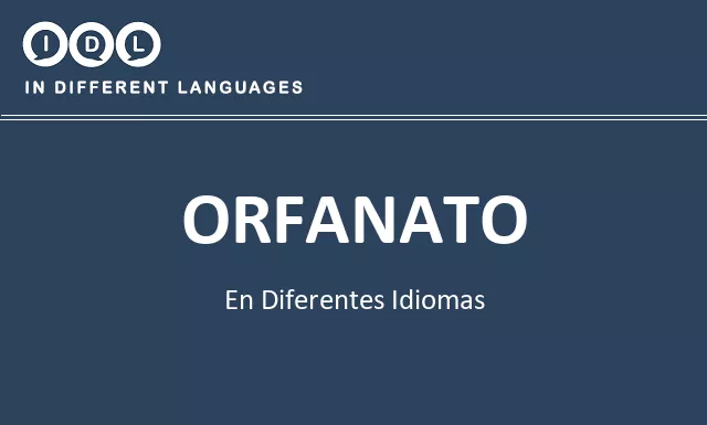 Orfanato en diferentes idiomas - Imagen
