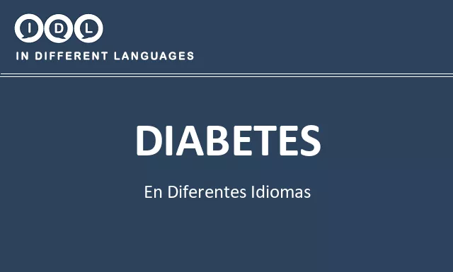 Diabetes en diferentes idiomas - Imagen