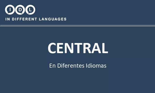 Central en diferentes idiomas - Imagen