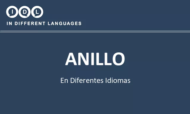 Anillo en diferentes idiomas - Imagen