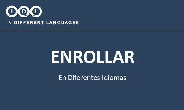 Enrollar en diferentes idiomas - Imagen