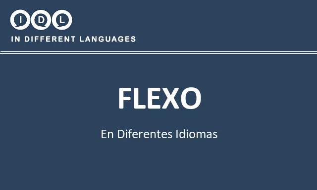 Flexo en diferentes idiomas - Imagen