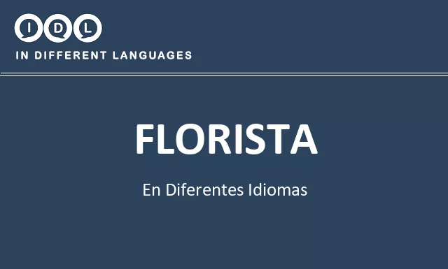 Florista en diferentes idiomas - Imagen