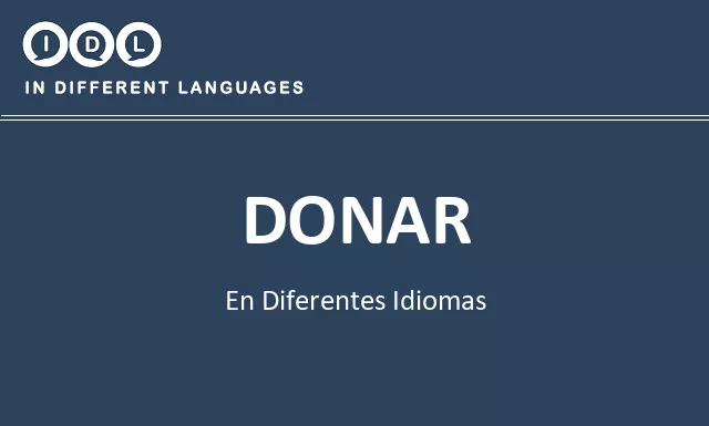 Donar en diferentes idiomas - Imagen
