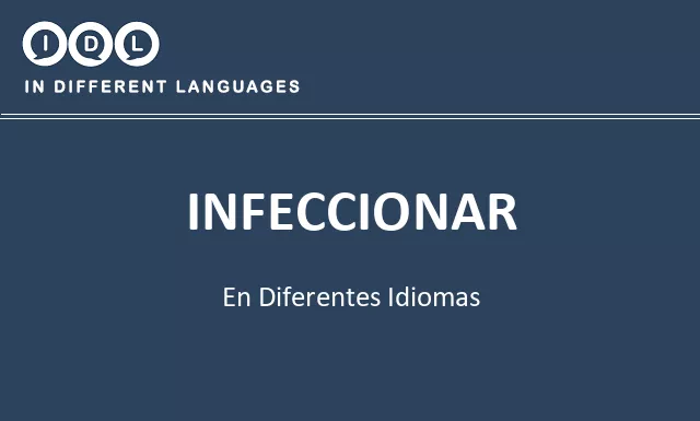 Infeccionar en diferentes idiomas - Imagen