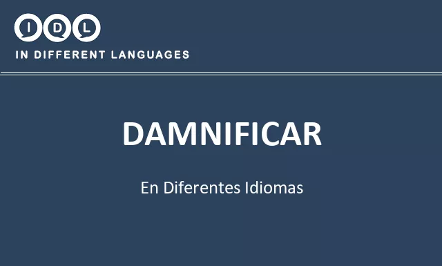 Damnificar en diferentes idiomas - Imagen