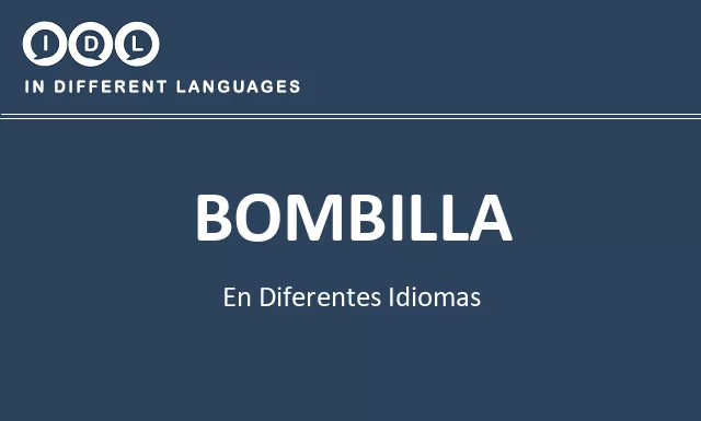 Bombilla en diferentes idiomas - Imagen