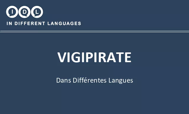 Vigipirate dans différentes langues - Image