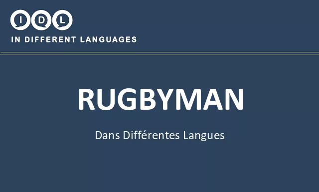 Rugbyman dans différentes langues - Image