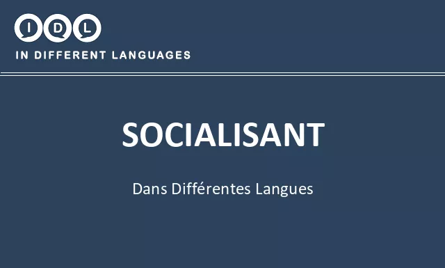 Socialisant dans différentes langues - Image