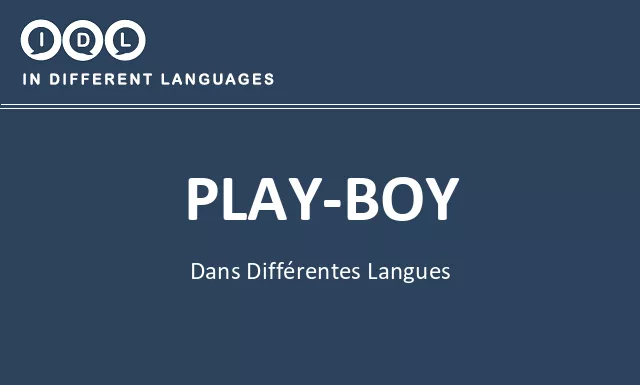 Play-boy dans différentes langues - Image