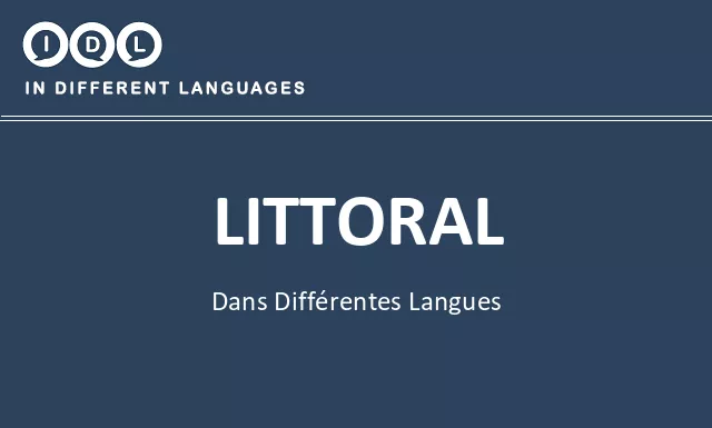 Littoral dans différentes langues - Image
