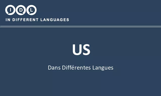 Us dans différentes langues - Image