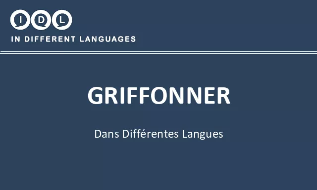 Griffonner dans différentes langues - Image