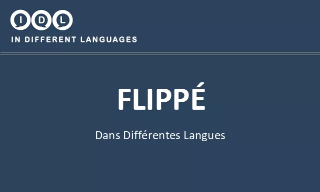Flippé dans différentes langues - Image