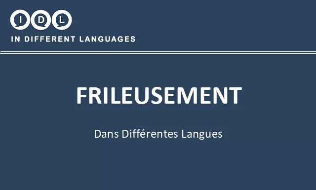 Frileusement dans différentes langues - Image
