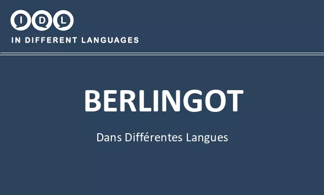 Berlingot dans différentes langues - Image
