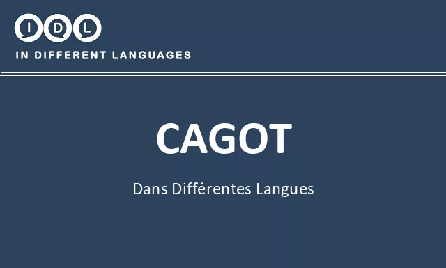 Cagot dans différentes langues - Image