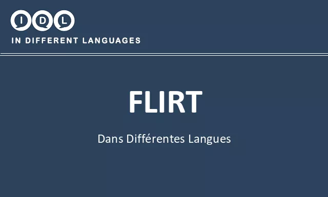 Flirt dans différentes langues - Image