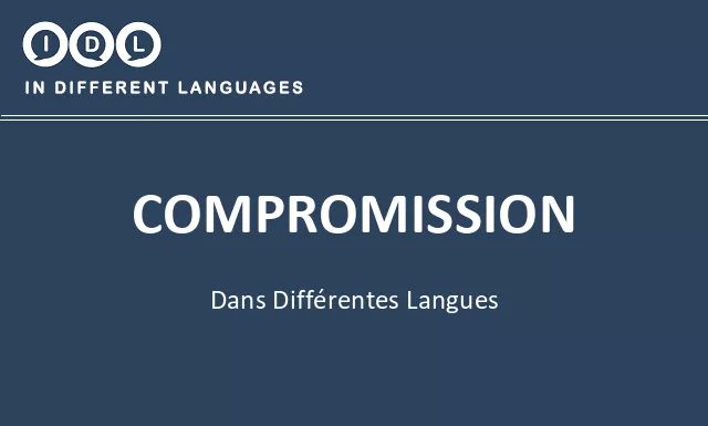 Compromission dans différentes langues - Image