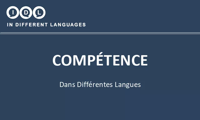 Compétence dans différentes langues - Image