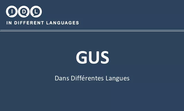Gus dans différentes langues - Image