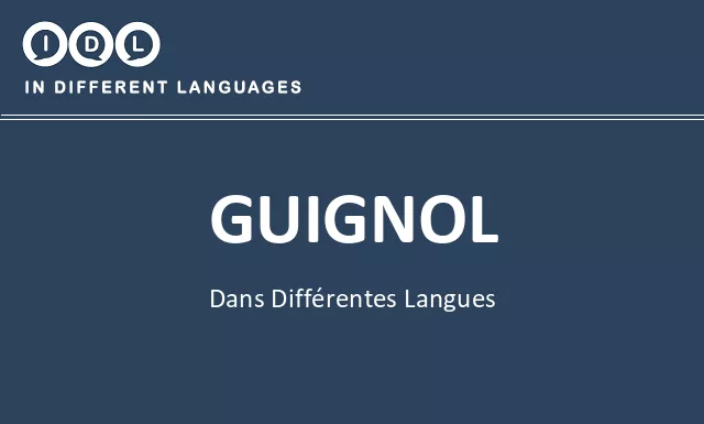 Guignol dans différentes langues - Image