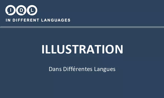 Illustration dans différentes langues - Image