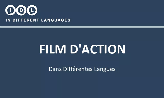 Film d'action dans différentes langues - Image