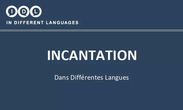 Incantation dans différentes langues - Image