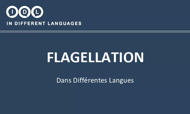 Flagellation dans différentes langues - Image