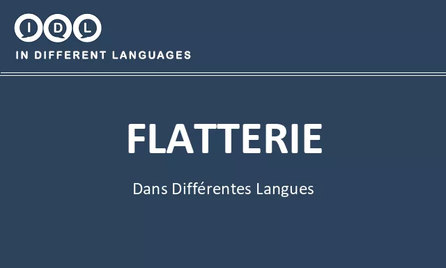 Flatterie dans différentes langues - Image