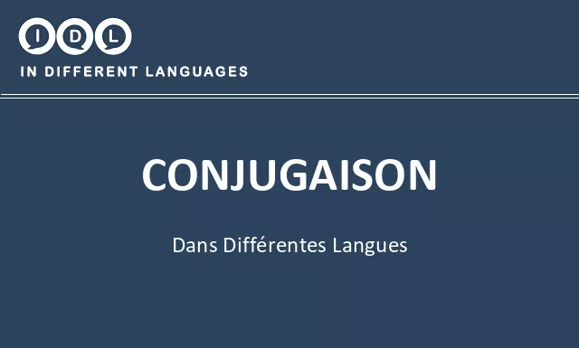 Conjugaison dans différentes langues - Image