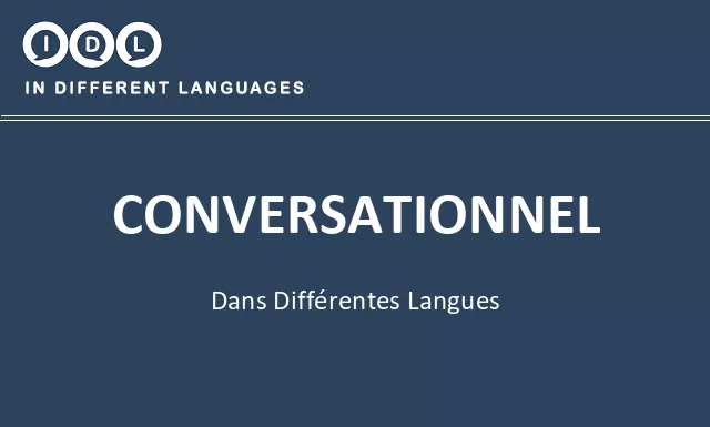 Conversationnel dans différentes langues - Image
