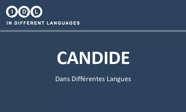 Candide dans différentes langues - Image