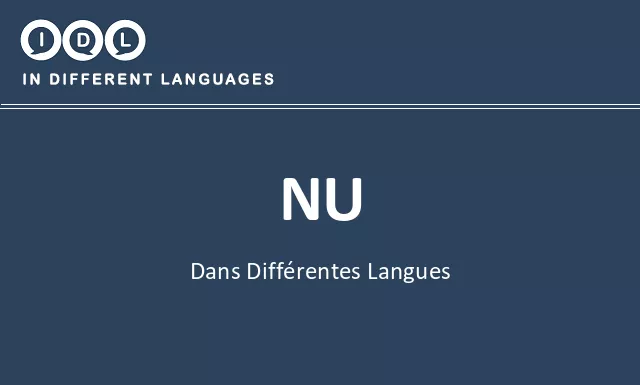 Nu dans différentes langues - Image