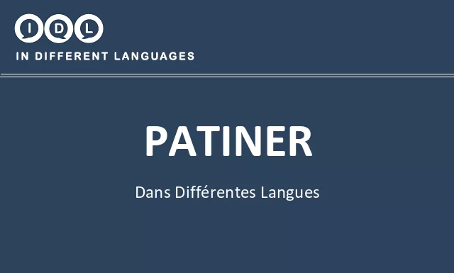 Patiner dans différentes langues - Image