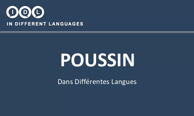 Poussin dans différentes langues - Image