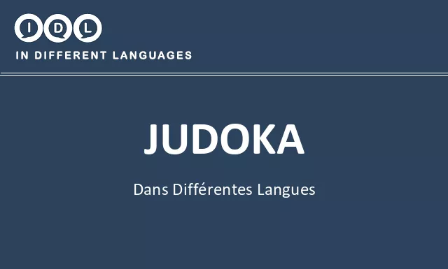 Judoka dans différentes langues - Image